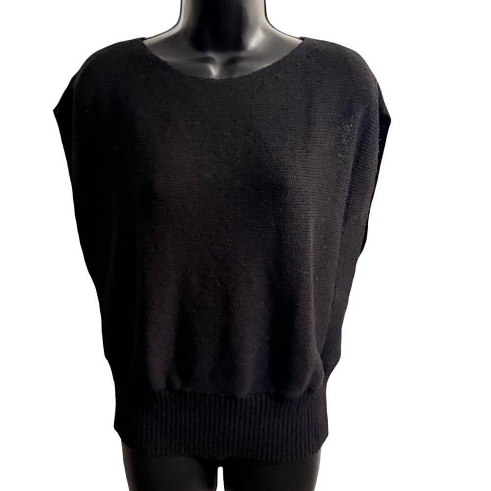 Ann Taylor Black short sleeve Sweater